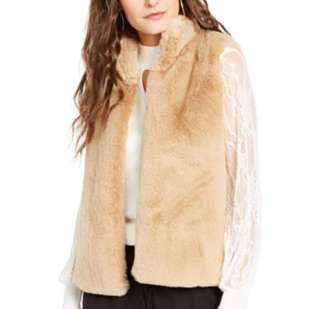 Thalia Sodi NWT faux fur vest